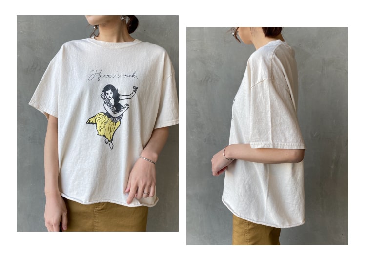 FUNG（ファング）カットオフTシャツコーデ