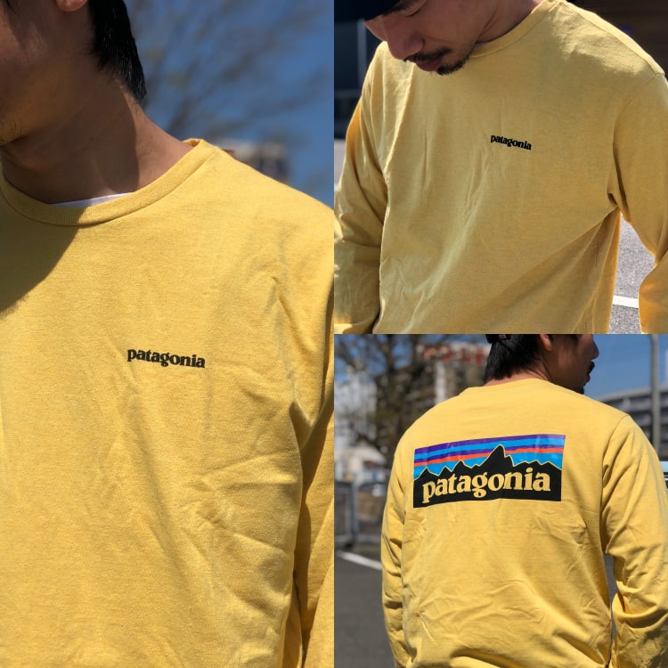 patagoniaパタゴニア2020春夏P6ロゴ長袖Tシャツ38518の写真です。