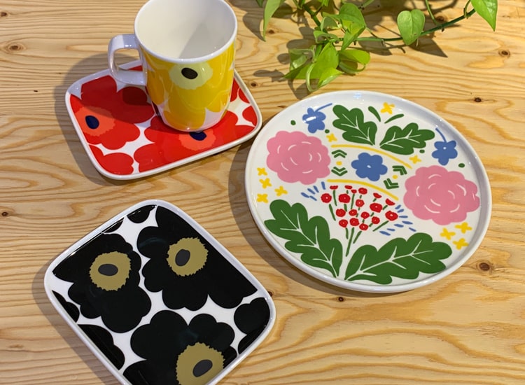 STAY HOME 充実した「おうち時間」へ変える、過ごし方別グッズアイデア集のマリメッコの食器です。