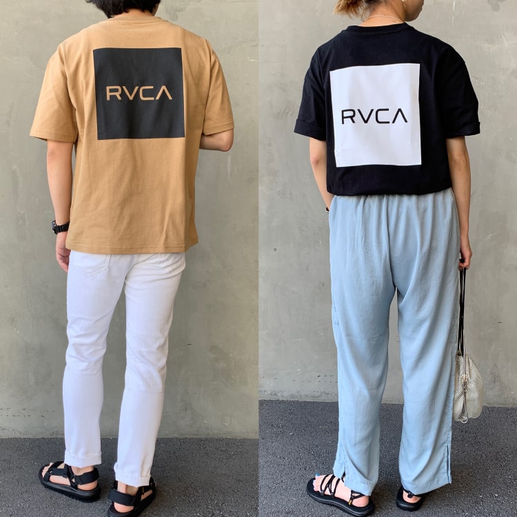 ルーカのスクエアボックスTシャツを使ったコーディネートです。