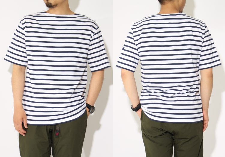 ST.JAMES [セントジェームス] のボートネックボーダーTシャツ、PIRIACピリアックです。