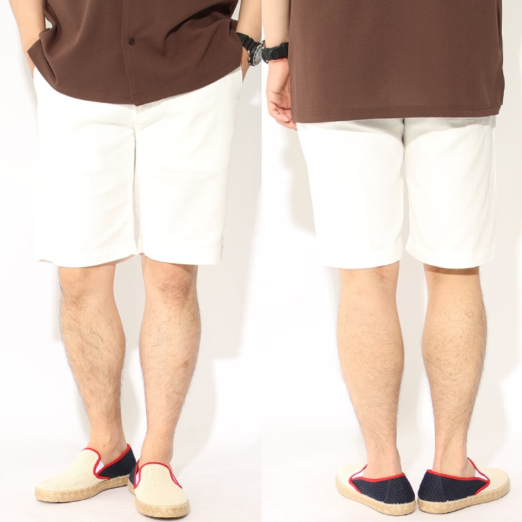 夏の鉄板コーデ！ショートパンツのシーン別着こなし提案特集、BETTY SMITH/ベティスミスの綿麻プリペラショートパンツです。