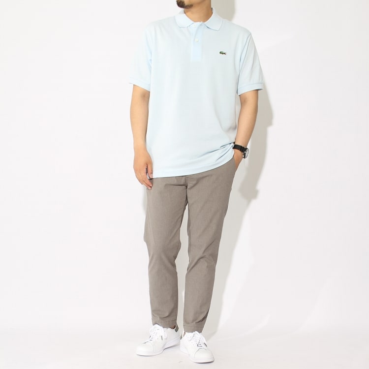 LACOSTE/ラコステのポロシャツL1212を使ったコーディネートです。