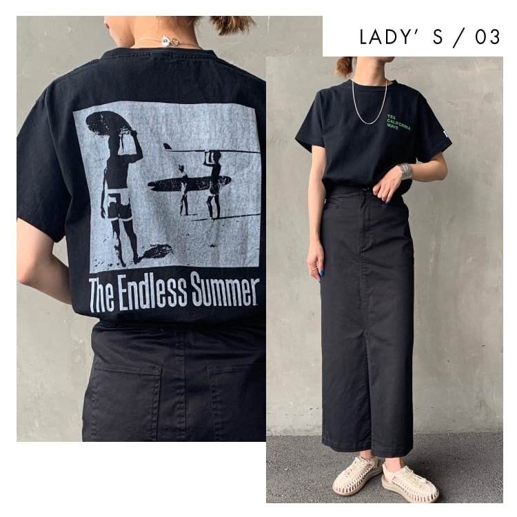 The Endless Summer [エンドレスサマー] 別注バックプリントTシャツ
