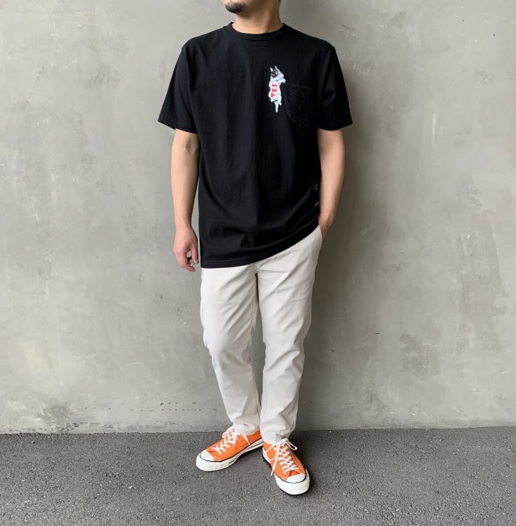 2020春夏THE ENDLESS SUMMER/エンドレスサマーのジーンスファクトリー別注Tシャツです。