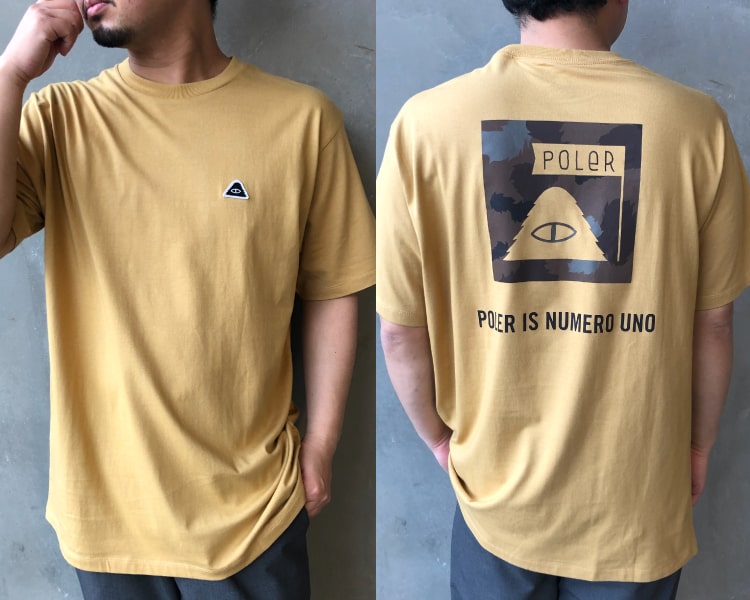 2020春夏POLER/ポーラーのジーンスファクトリー別注Tシャツです。