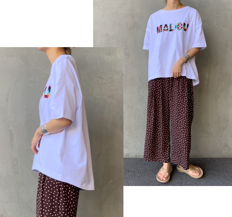 表面感のあるロゴ刺繍Tで、コーデのワンポイントになるアンティバルリスティックのTシャツです。