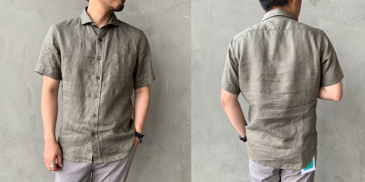 33Degrees(サーティスリーディグリーズ)/フレンチリネンシャツです。