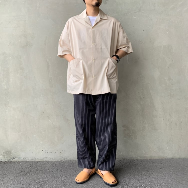 ビッグシルエットで抜け感たっぷりのリラックスコーデの半袖シャツです。