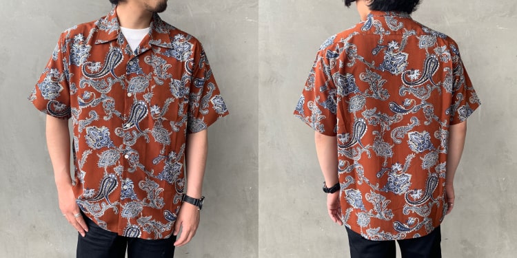 33Degrees(サーティースリーディグリーズ)/ペイズリー柄シャツです。