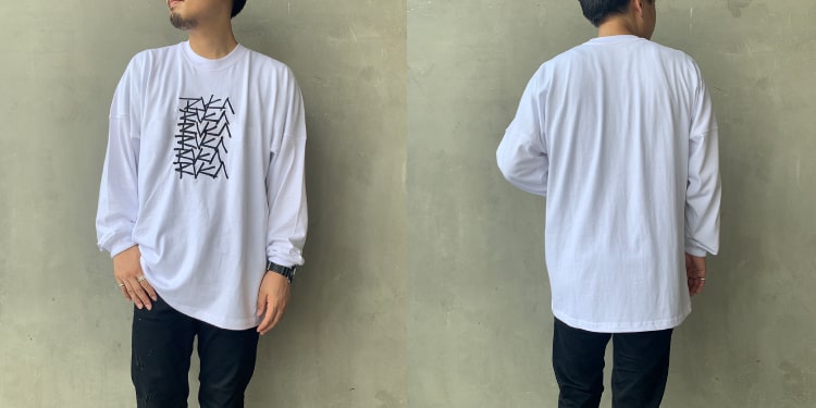 RVCA [ルーカ]のMULTI SCRIPT OVERLAY ロングスリーブ Tシャツです。