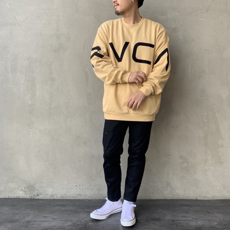 冬の大人コーデ☆LUSSO SURF パームツリーボアパーカー　L☆RVCA