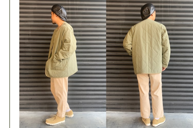 Johnbull [ジョンブル] キルティングライナージャケットを使ったコーディネートです。