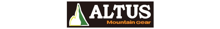 アルタスマウンテンギアのブランドロゴです。