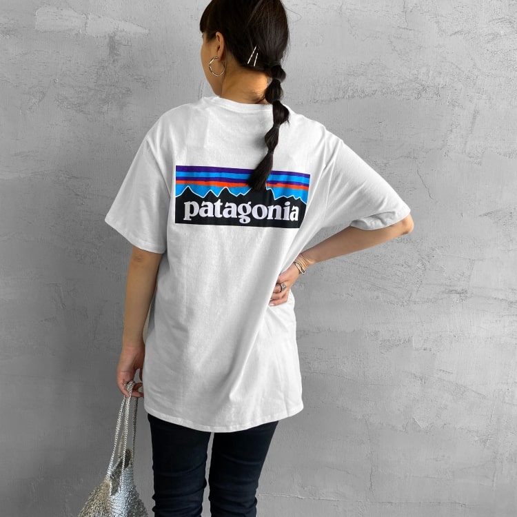 【PATAGONIA】パタゴニア　 Tシャツ　ロゴT　【Mサイズ】