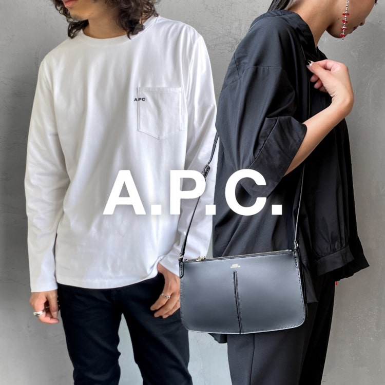 フレンチベーシックな秋の装い A.P.C.(アーペーセー)2021年秋冬新着アイテムの特集バナーです。