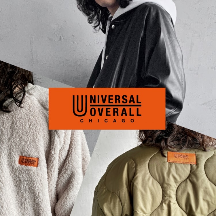 UNIVERSAL OVERALL（ユニバーサルオーバーオール）2021秋冬別注アイテムを一挙ご紹介の特集バナーです。