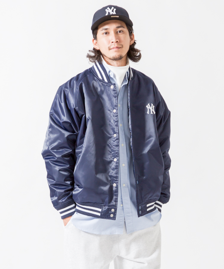 Fanatics [ファナティクス] 別注 NYロゴベースボールジャケット [MM23-NY-1F16-JF]