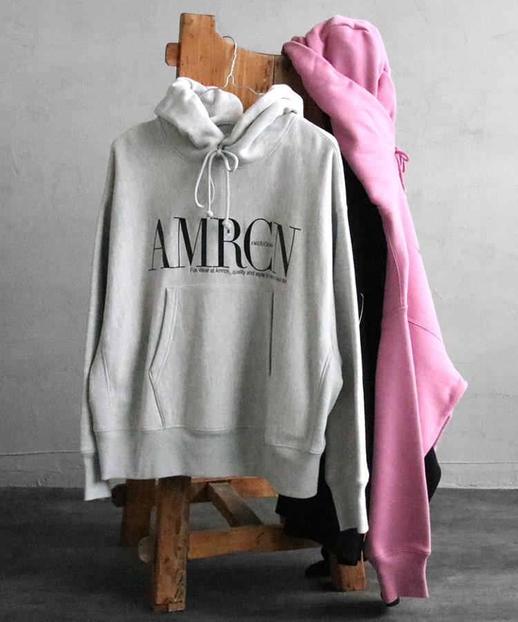 Americana × JEANS FACTORY [アメリカーナ × ジーンズファクトリー] 別注 AMRCNスウェットパーカー [ASO-M-494-1-JF]