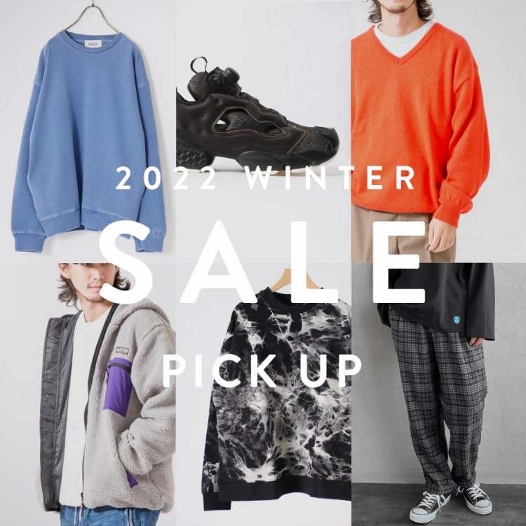 2022 WINTER SALE 旬のアイテムをスペシャルプライスでの特集バナーです。