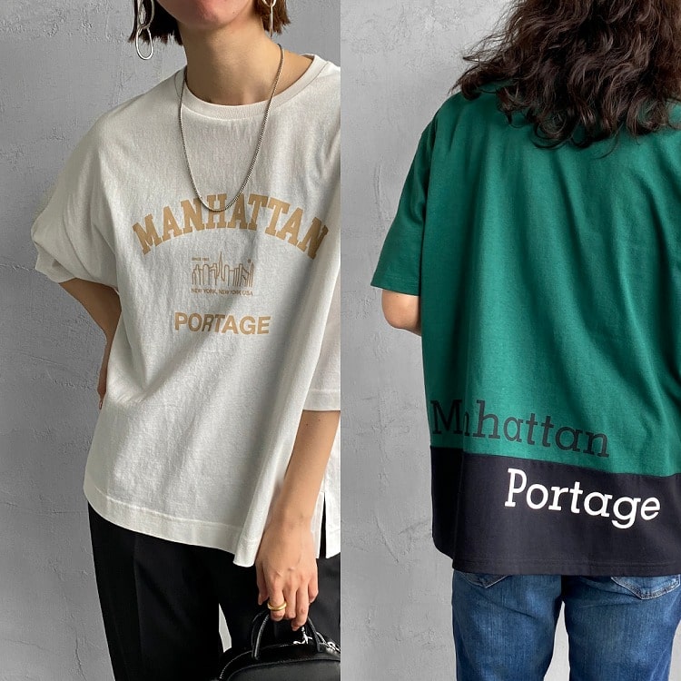 マンハッタンポーテージ 2022春夏の別注Tシャツの特集用バナーです。