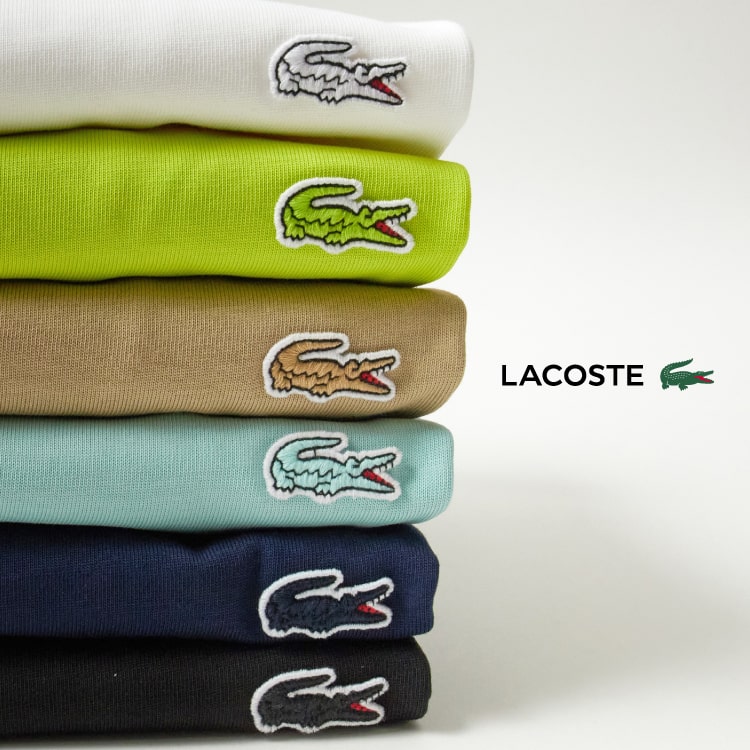LACOSTE(ラコステ) 注目の新モデル＆定番モデルTシャツをピックアップ！の特集用バナーです。