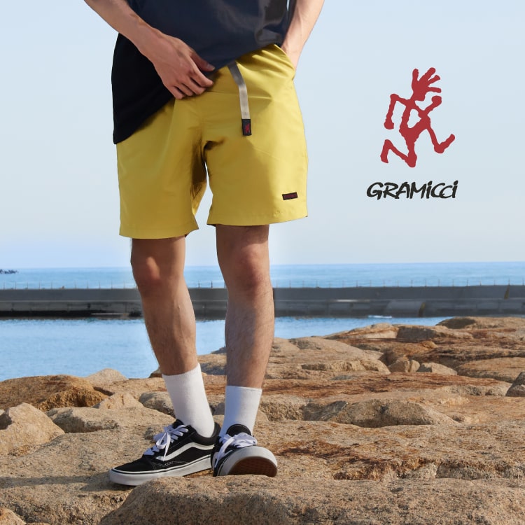 今夏もマストバイ！GRAMICCI(グラミチ)の人気ショーツ&コーディネート紹介の特集用バナーです。
