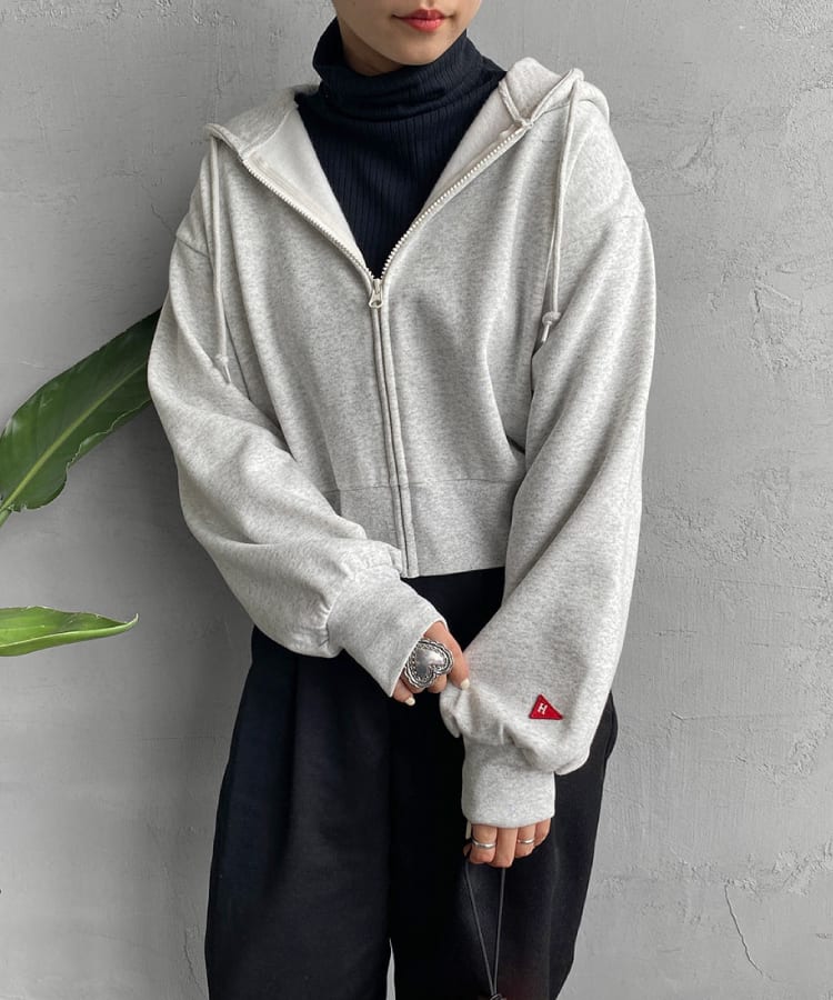 Health knit [ヘルスニット] 別注 ショート丈 クラシックスウェットジップパーカー [HR2302L007IN-JF]