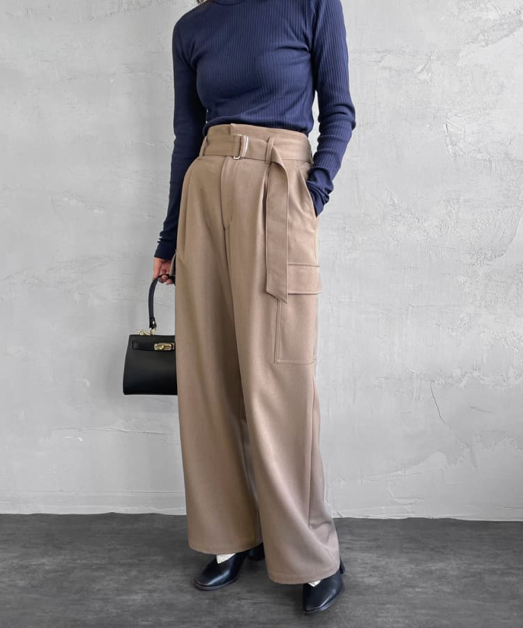 Jeans Factory Clothes [ジーンズファクトリークローズ] ウールライクサイドポケットパンツ [219051]