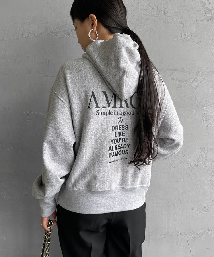 Americana × JEANS FACTORY [アメリカーナ × ジーンズファクトリー] 別注 バックプリントスウェットパーカー [ASO-681-1-JF]