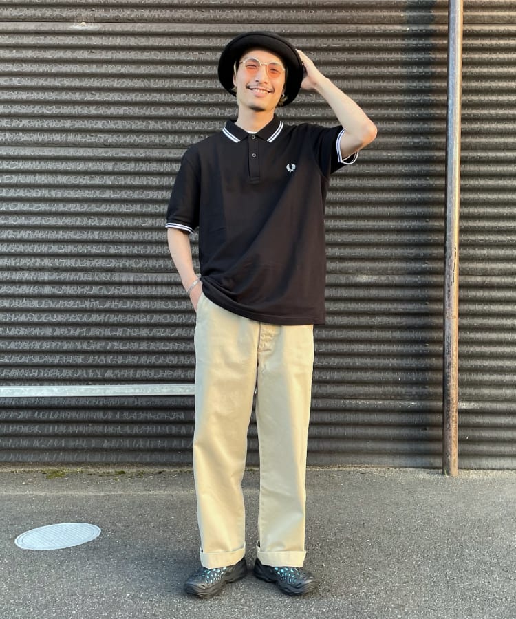 FRED PERRY(フレッドペリー)のポロシャツ コーデからサイズ感