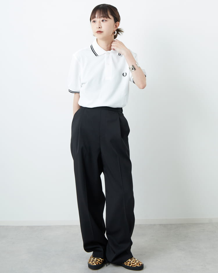 FRED PERRY(フレッドペリー)のポロシャツ コーデからサイズ感