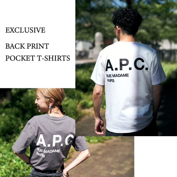 福袋 売れ残り A.P.C.(アーペーセー)との別注Tシャツ 24SS新作が入荷｜JEANS Tシャツ(半袖+袖なし)