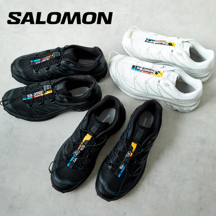 SALOMON(サロモン)の大人気スニーカー「XT-6」を8/8(木) 10時より発売開始の特集バナーです。