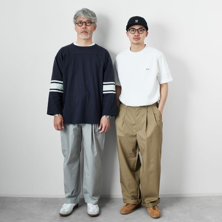 STILL BY HAND “誰が穿いてもサマになる“ こだわりの別注パンツ5型を発売の特集バナーです。