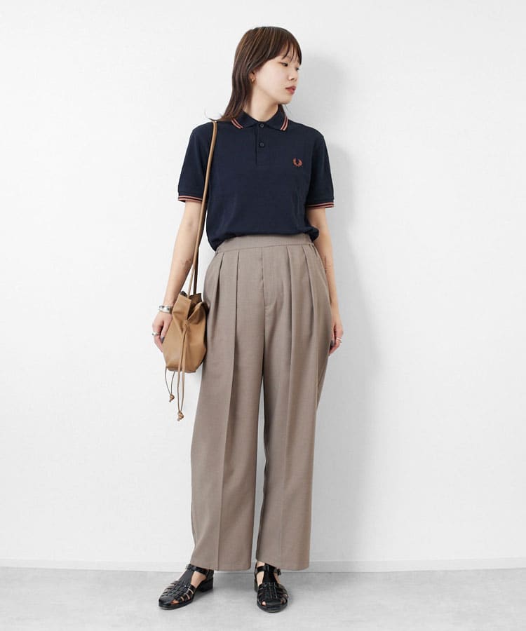 Jeans Factory Clothes [ジーンズファクトリークローズ] 2タックイージーワイドスラックス [51086007]