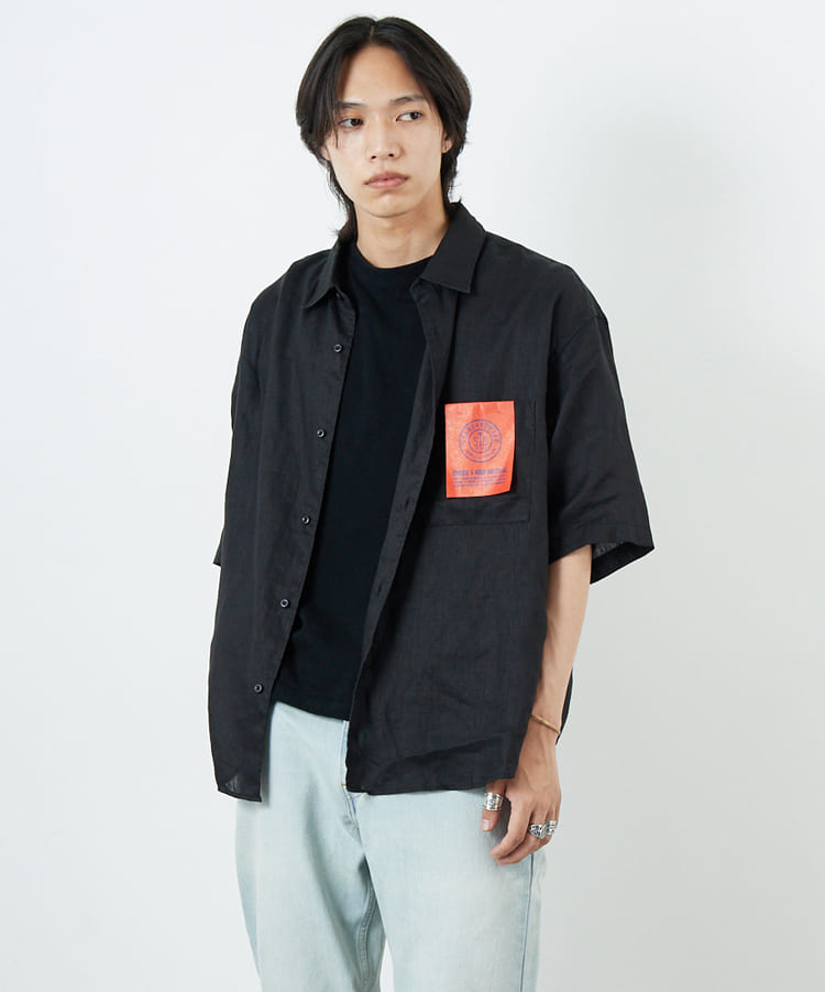 Jeans Factory Clothes [ジーンズファクトリークローズ] フレンチリネンワイドレギュラーカラーシャツ [BFP613]
