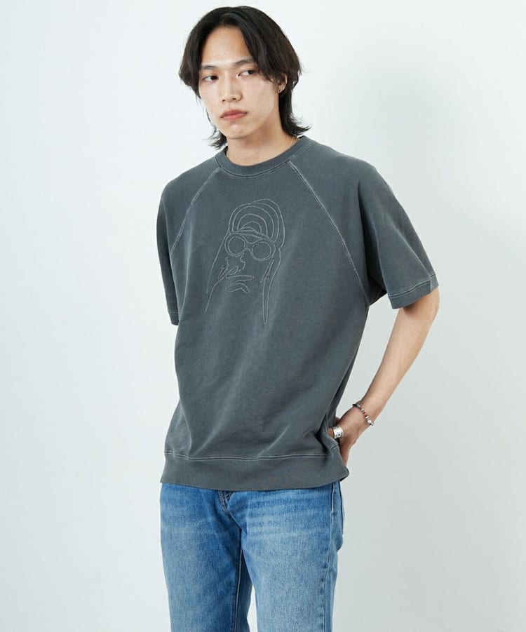 Noir Fabrik [ヌワールファブリック] ショートスリーブピグメントスウェットTシャツ [NF-252-029]