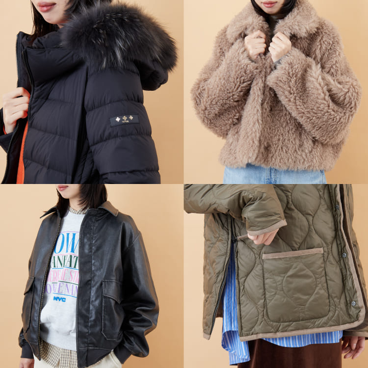 2025冬に着るべきアウターマニュアル|WOMENの特集バナーです。