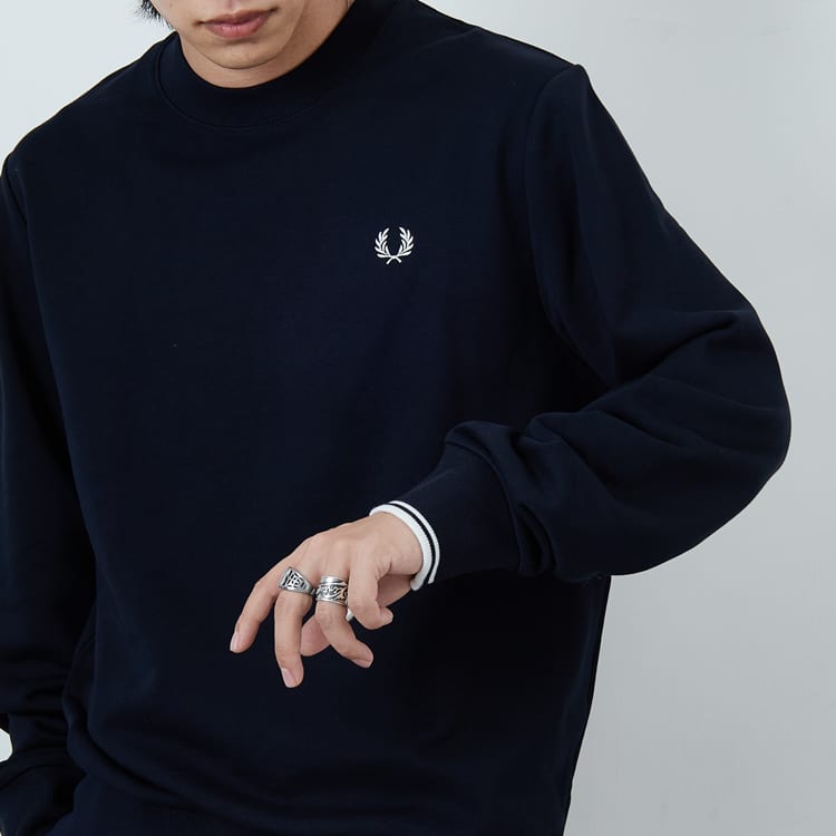 フレッドペリーのスウェット“いま着たい7型”をピックアップ｜定番から別注まで一気見せのバナーです。