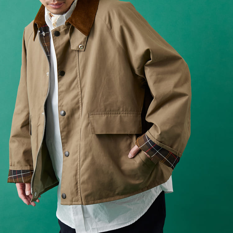 バブアー 2026年春の別注ボロウデイルが登場 | コットンナイロンとデニムの2素材を展開のバナーです。