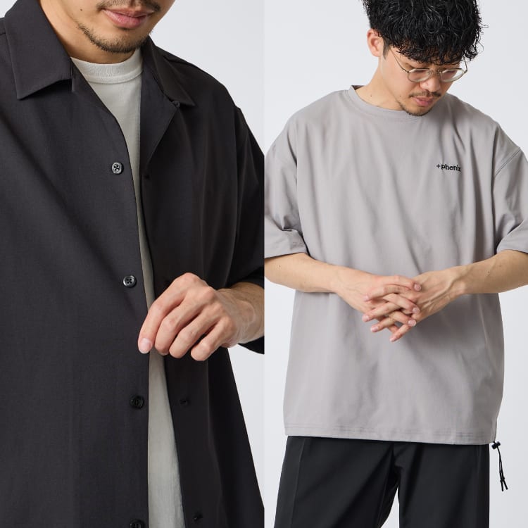 メンズの夏服は機能素材で選ぶ｜暑い日も快適に過ごせるおすすめアイテム&コーデ特集のバナーです。