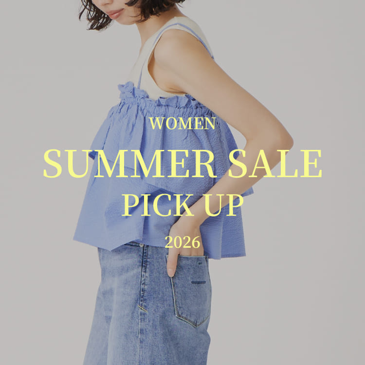サマーセールで買うべきレディース服｜今すぐ使える夏アイテムをピックアップの特集バナーです。