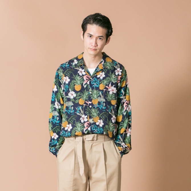 アーバンリゾート,都会的,クリーン,アロハシャツ,リゾートスタイル,JEANS FACTORY,ジーンズファクトリー,通販,セレクトショップ,スタイリング,2018春夏