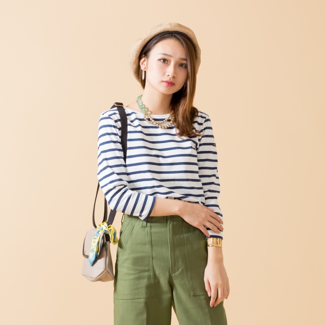 フレンチベーシック,ボーダー,コーデ,カジュアル,2019春夏,JEANS FACTORY,ジーンズファクトリー,通販,セレクトショップ,スタイリング