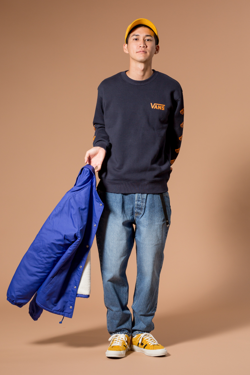 90'S STREET MIX,ストリートミック,JEANS FACTORY,2017FW,MENS,スタイリング,VANS,CHAMPION,VALTA,CONVERSE,NRE ERA,バンズ,コンバース,チャンピオン,バルタ,ニューエラ