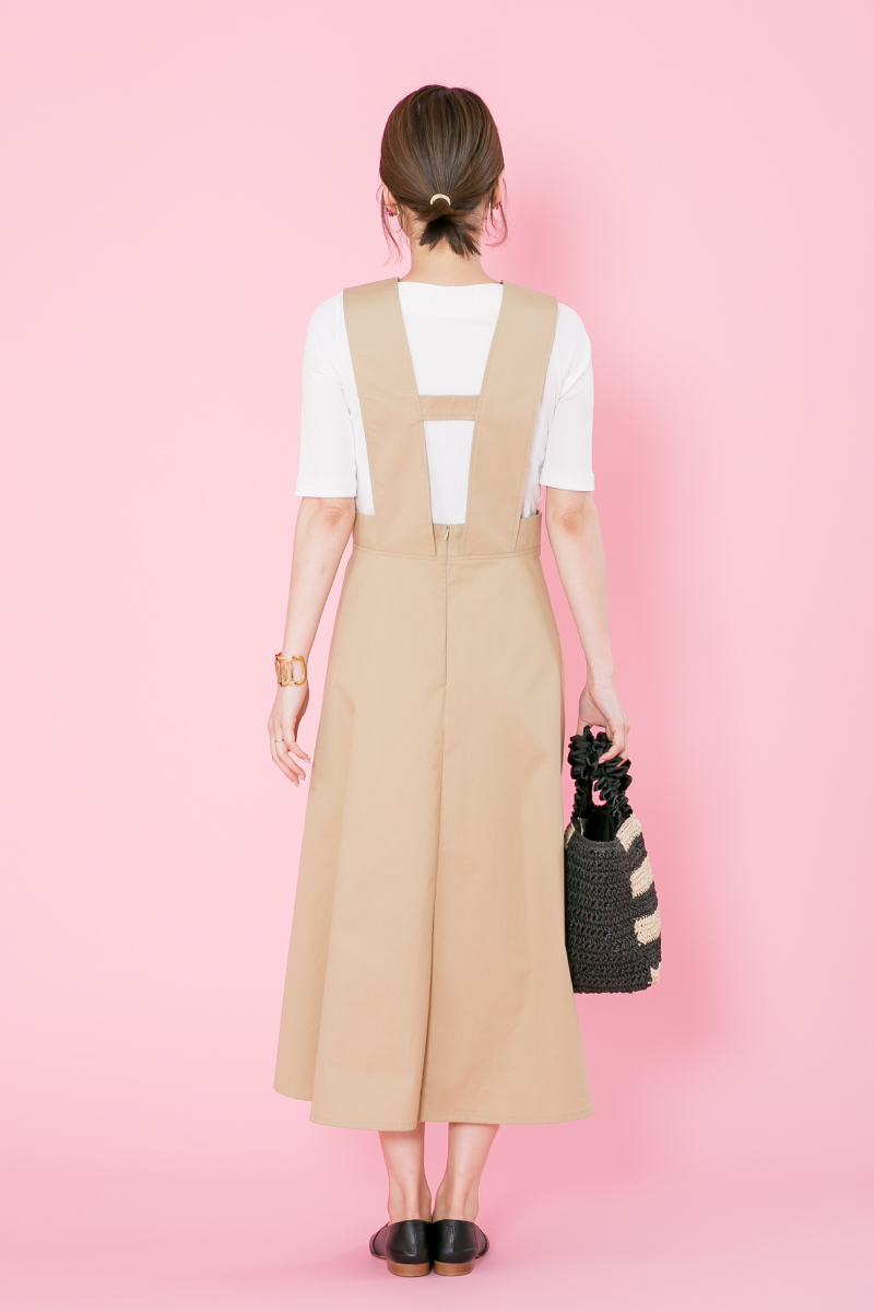 ジャンパースカート,aラインシルエット,Retro Chic,レトロシック,JEANS FACTORY,ジーンズファクトリー,通販,セレクトショップ,スタイリング,2018春夏