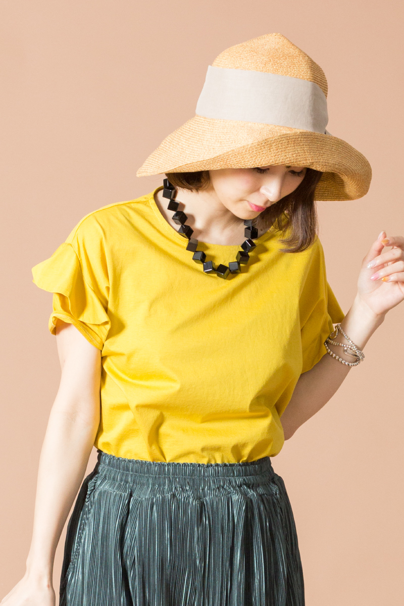 プリーツパンツ,クラシカル,フリルカットソー,2018春夏,サマースタイル,JEANS FACTORY,ジーンズファクトリー,通販,セレクトショップ,スタイリング,2018春夏