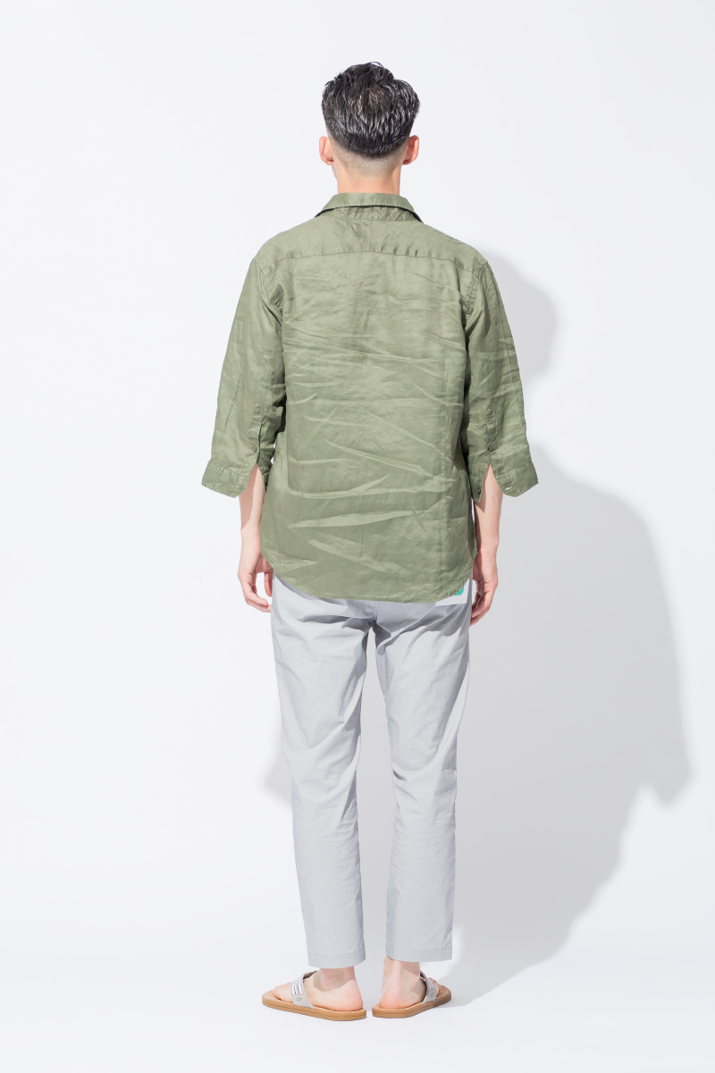 リネンシャツ,アンクルパンツ,リラックスリゾート,2018春夏,サマースタイル,JEANS FACTORY