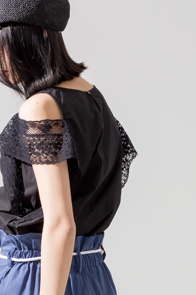 ショルダーブラウス,肌見せ,サンダル,2018春夏,アーバンリゾート,JEANS FACTORY,ジーンズファクトリー